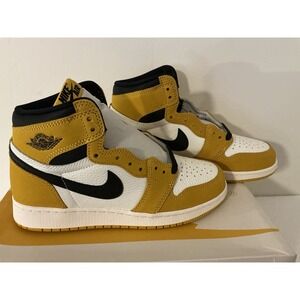 Size 6Y - Jordan 1 Retro High OG Yellow Ochre (GS) FD1437-701